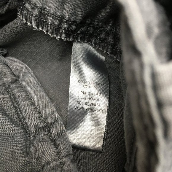 Calvin Klein Men Shorts 34 Belted Gray Flat Front Pockets Ripstop Cotton CK Logo - Picture 5 of 11